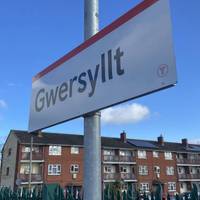 Welcome to Gwersyllt. This route starts at the train station. It’s on the Transport for Wales service between Wrexham Central and Bidston.