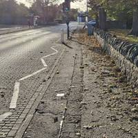 Turn right onto Preston Road and walk past the bus stop, or start your route here if you’ve alighted here.