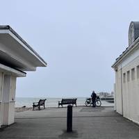 Mind the bollards as you go. Disabled toilets are around the corner. Please note the pier is open 6am to 10pm (weather dependent).