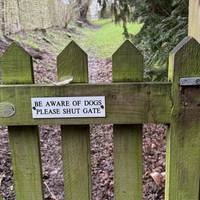 Follow the footpath through the gate. Please note this is a private garden so close both the gates behind you. Thank you.