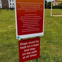 This sign holds the first clue. Find the name of the park and write down the second letter of the first word.