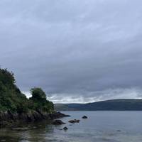 Here you’ll enjoy views over Loch Ryan with a lovely sandy beach underfoot.