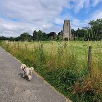 Walk up to the church