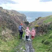 Take care when wet on the slippery rocks.