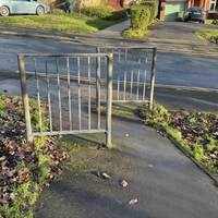 Cross over Priory Green and continue on the path ahead.