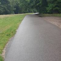 Continue to follow the tarmac path, heading more or less straight, with the lake on your left, until you reach Wick Pond.