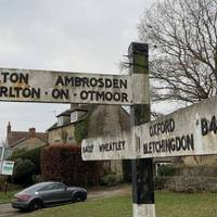Right. Ready to head out? Begin by following the sign from the church green towards Merton and Ambrosden.