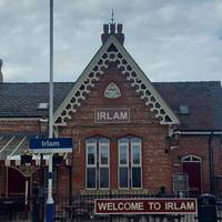 This walk starts at Irlam train station which has connections to from. Manchester. The friendly cafe (with toilets) is well worth a visit.
