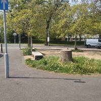 Clarendon Road West bus stop on Chorlton Road 86 bus