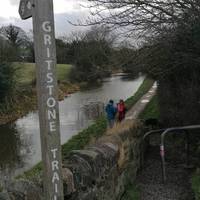 Park near The Rising Sun pub (out of Scholar Green towards Mow Cop). Walk to the bridge. Take the towpath keeping the canal on your left.