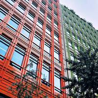 This building is Central St Giles, designed by the architect who designed The Shard.