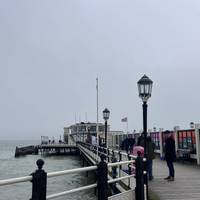 There is an amusement arcade in the middle of the pier and you’ll often find people fishing along here. Keep walking ahead.