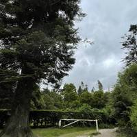 This walk starts by the Heaven's Gate Car Park, postcode BA12 7LG. Head left by a large fir tree and pass a white metal barrier.