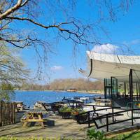 It's a great place to have a meal, when restrictions allow, while watching the ducks and geese on the water.