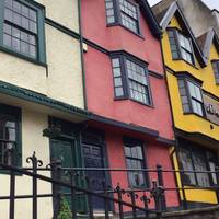 These four timber framed houses at the bottom of St. Michael’s Hill were built in 1637.