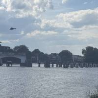 Teddington lock and our third bridge, final for the day. Well start again here next week