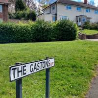 Continue up the road, it becomes The Gastons as it bends to the right.