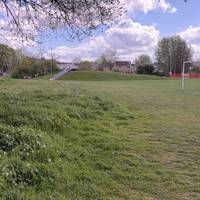 Then turned right towards the playground.