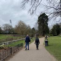 Bell Meadow links to Central Park with a footpath & cycle network. Follow this path alongside the River Can.