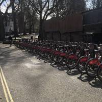 Take your first left on Erin Close. There is a Santander cycle hire stand here if you would rather ride this route!