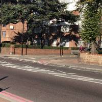 At the end of Filey Avenue, turn left into Upper Clapton Road to get on to the zebra crossing.