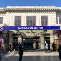 We start at Farringdon Station which has both main line and underground train connections.