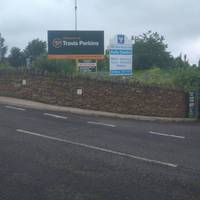 Park in the layby opposite Travis Perkins sign at the top of Harcombe Hill/Hicks Common Road