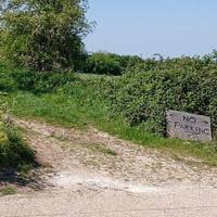 Turn left just before the Widley Farm only sign