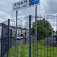 With Blantyre Life behind you, walk down Park Lane.  St Joseph’s Primary School is on your right. Follow the road as it bends right.