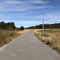 Continue straight along the main path.