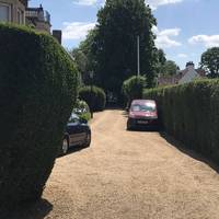 Turn left at the end into Clare Road. On your right are the Newnham College playing fields.