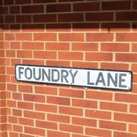 Turn right once you reach Foundry Lane.