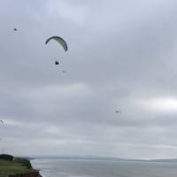 Paragliders, Isle of Wight, cliff erosion! Lots to see