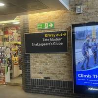 Start the walk at Blackfriars station, an accessible station, and follow the exit signs towards the Tate Modern.