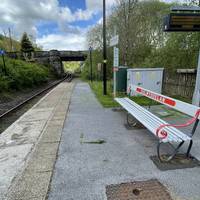 This walk starts at Dolwyddelan railway station served by trains on the Conwy Valley Line between Blaenau Ffestinog and Llandudno.