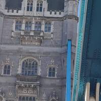 Look up to the towers as you cross Tower Bridge.