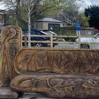 Look out for some fantastic sculptures as you walk around