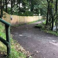 Continue along the path keeping the Brook to your right and the wooden fence to your left.