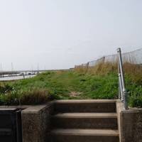 You’ll then arrive at the Marina. Take the steps up to join the sea wall.