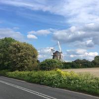 Turn right at the top of the hill and approach the windmill. Continue along Cambridge road till you reach Shelford Road.