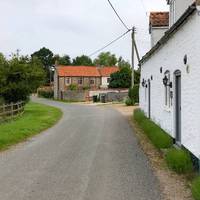 Start in the centre of Thornham, by the church. Heading towards the coast turn right, taking a footpath left as you head down the road.
