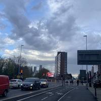 Start from Trafford Bar tram stop and head towards Westpoint apartments