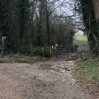 Walk down road and take footpath on right just past Old Rectory