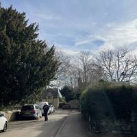 Facing the gate to the churchyard, turn right to walk along Church Street.