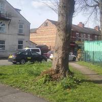 Walk up York Road or go through Manley Park using the entrance beside the bench.