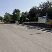 Head out of the station car park. And turn left to exit.