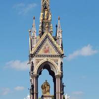 This magnificent memorial is to Prince Albert, the husband of Queen Victoria.