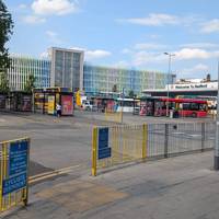 Walk across (safely!) the Main Bedford Bus Station towards Hassett Street.