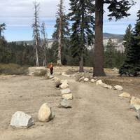 Starting from the parking lot head down and follow the signs to Taft Point