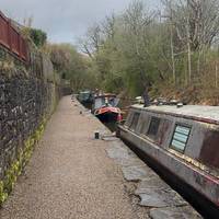 Follow the tow path on canal that sits in front of the station.